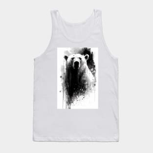 Ink Polar Bear Portrait Tank Top